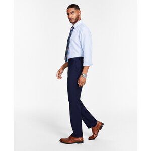 Tayion Collection Men's Classic-Fit Solid Suit Pants Dark Blue 40x30 B4HP $175